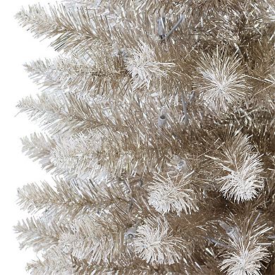 PULEO INTERNATIONAL 4-ft. Pre-Lit Rose Gold Artificial Christmas Tree