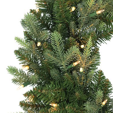 PULEO INTERNATIONAL Pre-Lit Artificial Balsam Fir Wreath