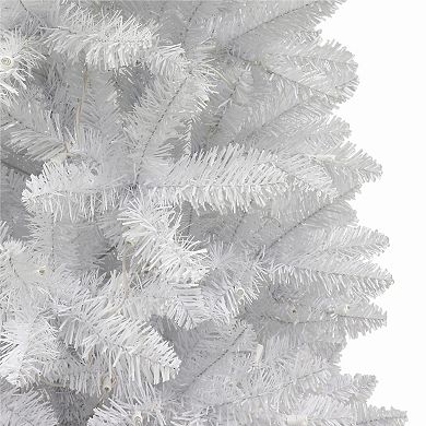 PULEO INTERNATIONAL 6-ft. Pre-Lit White Carson Artificial Pine Christmas Tree