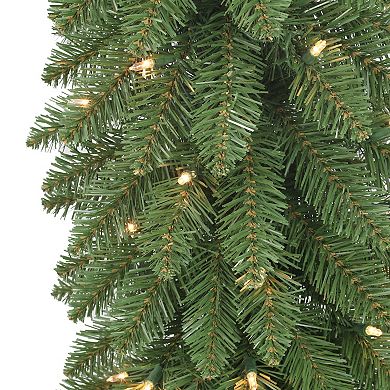 PULEO INTERNATIONAL 7-ft. Pre-Lit Alpine Artificial Pencil Christmas Tree