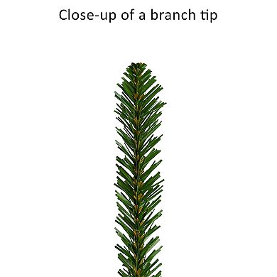 PULEO INTERNATIONAL 7.5-ft. Pre-Lit Mountain View Spruce Artificial Christmas Tree