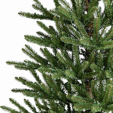 PULEO INTERNATIONAL 7.5-ft. Pre-Lit Mountain View Spruce Artificial Christmas Tree