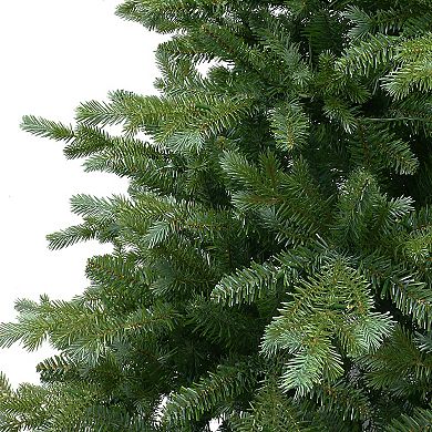 PULEO INTERNATIONAL 7.5-ft. Pre-Lit Linden Fir Artificial Christmas Tree