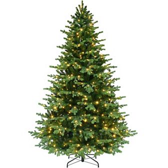 PULEO INTERNATIONAL 7.5-ft. Pre-Lit Chatham Fir Artificial Christmas Tree