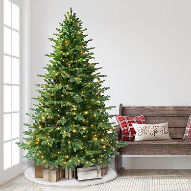 PULEO INTERNATIONAL 7.5-ft. Pre-Lit Chatham Fir Artificial Christmas Tree