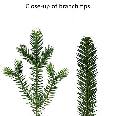 PULEO INTERNATIONAL 7.5-ft. Pre-Lit Chatham Fir Artificial Christmas Tree