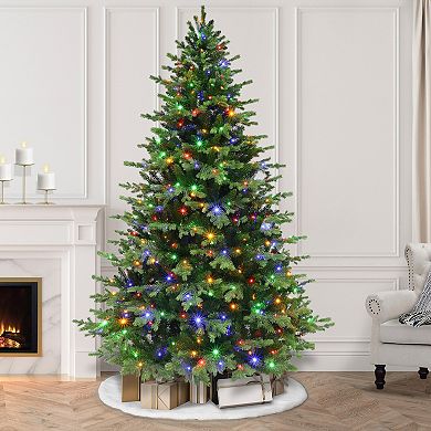 PULEO INTERNATIONAL 7.5-ft. Pre-Lit Chatham Fir Artificial Christmas Tree