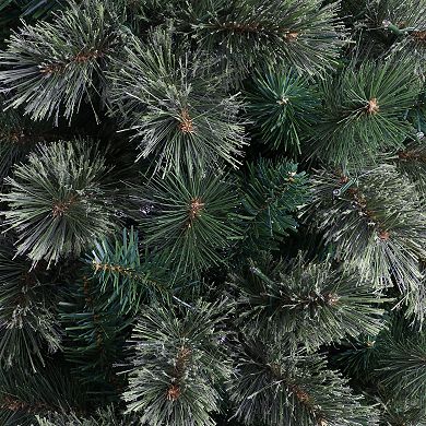 PULEO INTERNATIONAL 7.5-ft. Pre-Lit Montana Pine Artificial Christmas Tree