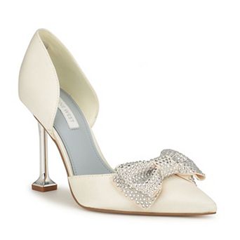 Nine West Fannie Bridal Women's Embellished Dress Pumps