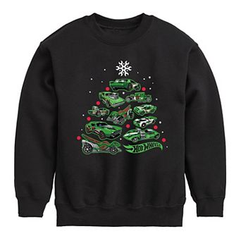 Boys 8-20 Hot Wheels Car Tree Crew Fleece Sweatshirt
