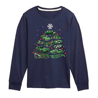 Boys 8-20 Hot Wheels Car Tree Long Sleeve Graphic Tee