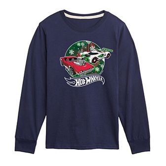 Boys 8-20 Hot Wheels Holiday Long Sleeve Graphic Tee