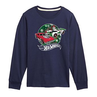Boys 8-20 Hot Wheels Holiday Long Sleeve Graphic Tee