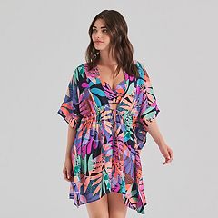 Plus Size A Shore Fit Kofi Mesh Fit 4 All Solutions Drawstring Swim Coverup