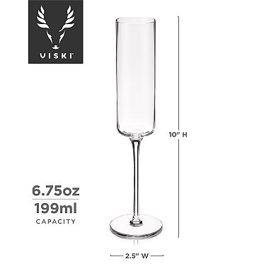 Viski Laurel Champagne Flutes