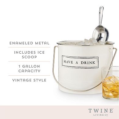 Twine Have A Drink Ice Bucket and Scoop