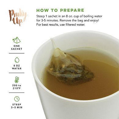 Pinky Up Matcha Ice Cream Pyramid Tea Sachets