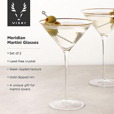 Viski Meridian Martini Glasses (Set of 2)