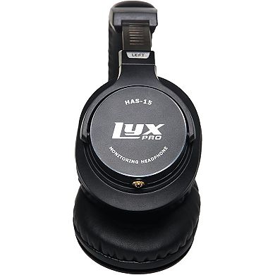 LyxPro HAS-15 Closed Back Over Ear Professional Studio Monitor, Mixing and Recording Headphones