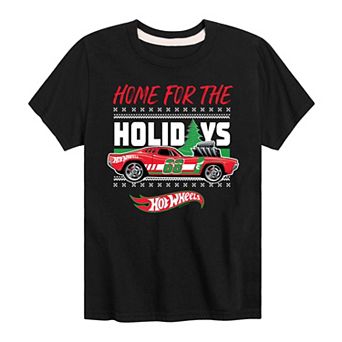 Boys 8-20 Hot Wheels Home For The Holidays Graphic Tee
