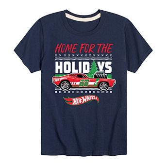 Boys 8-20 Hot Wheels Home For The Holidays Graphic Tee