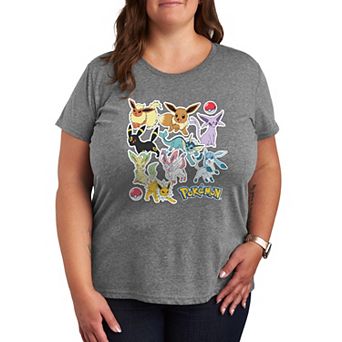 Women's Pokemon Eeveelution Stickers Tee