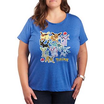 Women's Pokemon Eeveelution Stickers Tee