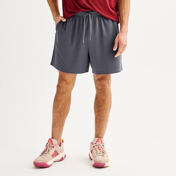 Men's Tek Gear® Above-The-Knee Mesh Shorts - Hawk Gray (S)