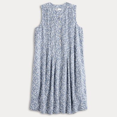 Women's Sonoma Goods For Life® Sleeveless Pintuck Dress