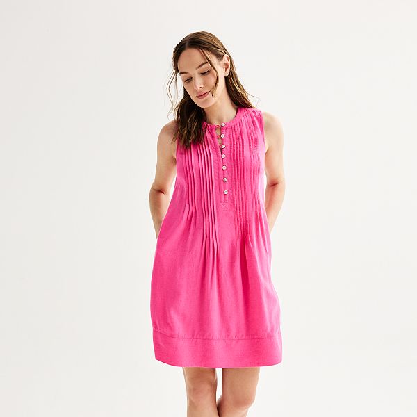 Women's Sonoma Goods For Life® Sleeveless Pintuck Dress