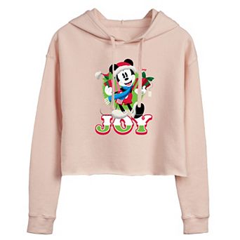 Disney's Mickey Mouse Juniors' Joy Cropped Hoodie