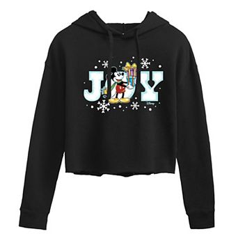 Disney's Mickey Mouse Juniors' Joy Cropped Hoodie