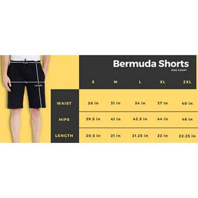 Men's Gym or Work Out Shorts in 100% Cotton with Pockets Comfortable Styling