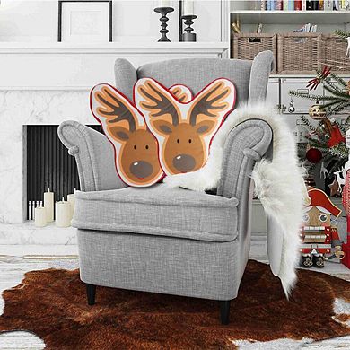 BIGTREE Pillow Festive Christmas Decorating Ideas Premium Soft Stuffed Cushion Elk