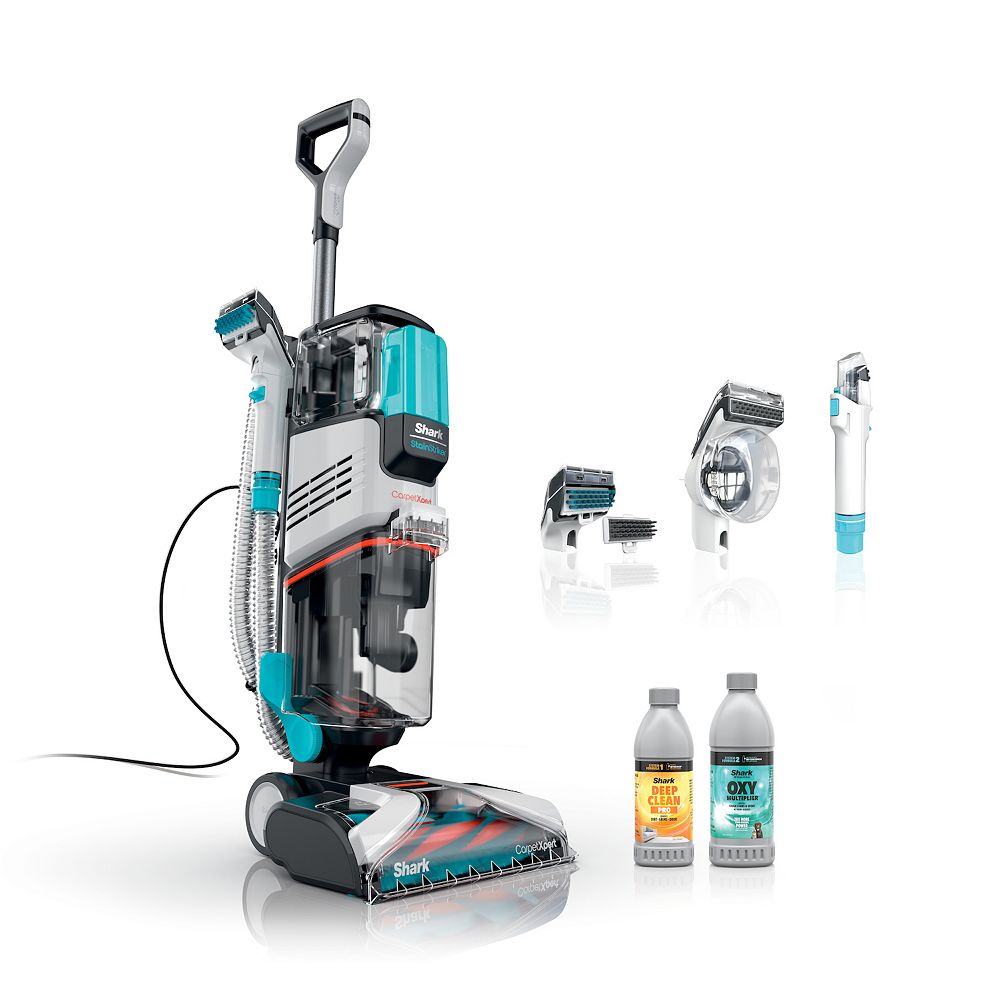 Shark® CarpetXpert with Stainstriker, EX201, Pet Carpet and Upholstery Cleaner Machine with Built-in Spot & Stain Cleaner, Deep Carpet Cleaning & Tough Stain Removal, Upright Shampooer for Area Rugs, Eliminates Odors Instantly Including Pet Urine (EX201)