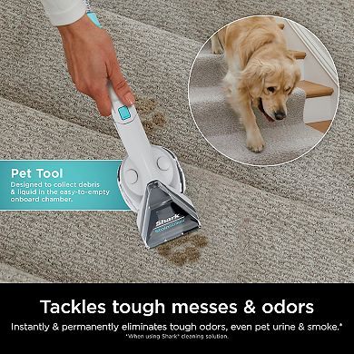 Shark® CarpetXpert with Stainstriker, EX201, Pet Carpet and Upholstery Cleaner Machine with Built-in Spot & Stain Cleaner, Deep Carpet Cleaning & Tough Stain Removal, Upright Shampooer for Area Rugs, Eliminates Odors Instantly Including Pet Urine (EX201)