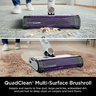 Shark® Detect Pro Auto-Empty System, Cordless Vacuum with 4 Detect Technologies, QuadClean Multi-Surface Brushroll, Up to 60-Minute Runtime, includes 8" Crevice Tool & Pet Multi-Tool, Deep-Cleaning Vacuum, HEPA Filter, White/Beats Brass (IW3511)