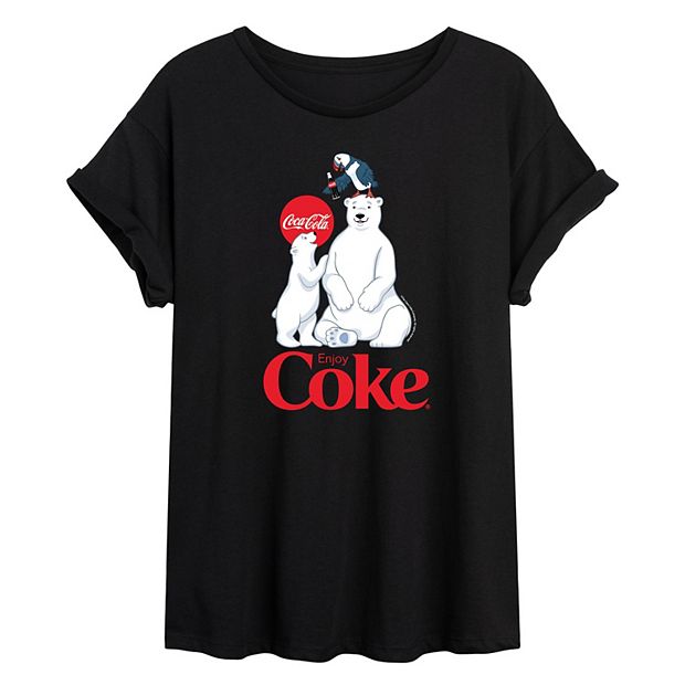 coca cola polar bear t shirt