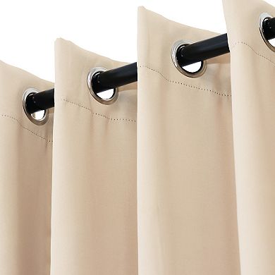 Sunnydaze Room Darkening Curtain Panel - Beige - 52 in x 84 in