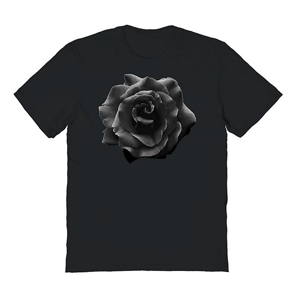 Men's Black Rose Graphic Tee