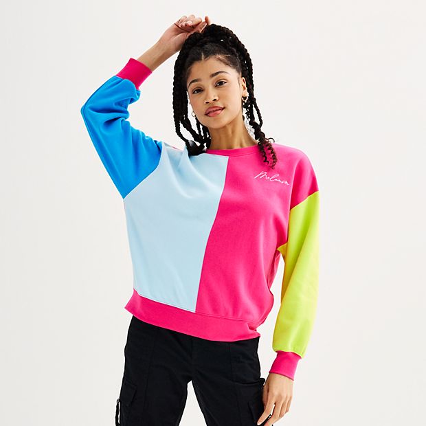 Color block hotsell crew sweatshirt