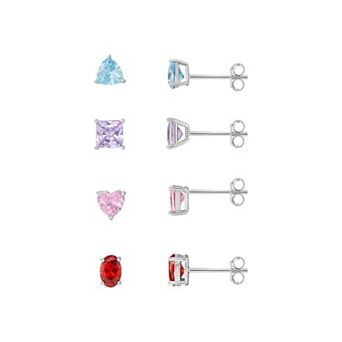 PRIMROSE Cubic Zirconia Stud Earring Set