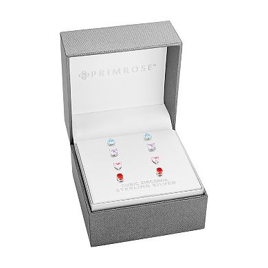 PRIMROSE Cubic Zirconia Stud Earring Set