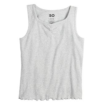 Girls 6-20 SO® Essential Tank Top in Regular & Plus