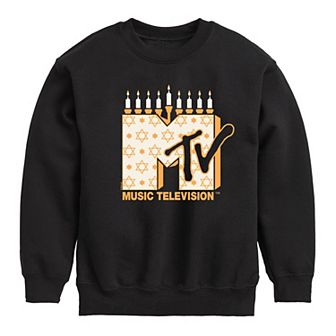 Boys 8-20 MTV Hanukkah Crew Fleece Sweatshirt