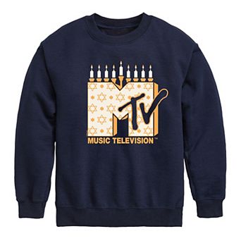 Boys 8-20 MTV Hanukkah Crew Fleece Sweatshirt