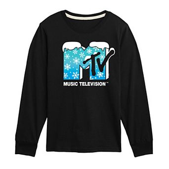 Boys 8-20 MTV Snowflakes Long Sleeve Graphic Tee