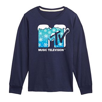 Boys 8-20 MTV Snowflakes Long Sleeve Graphic Tee