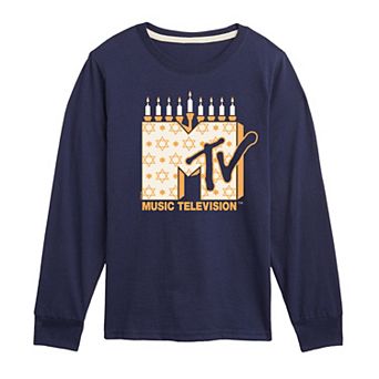 Boys 8-20 MTV Hanukkah Long Sleeve Graphic Tee