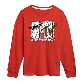 Boys 8-20 MTV Snowman Long Sleeve Graphic Tee